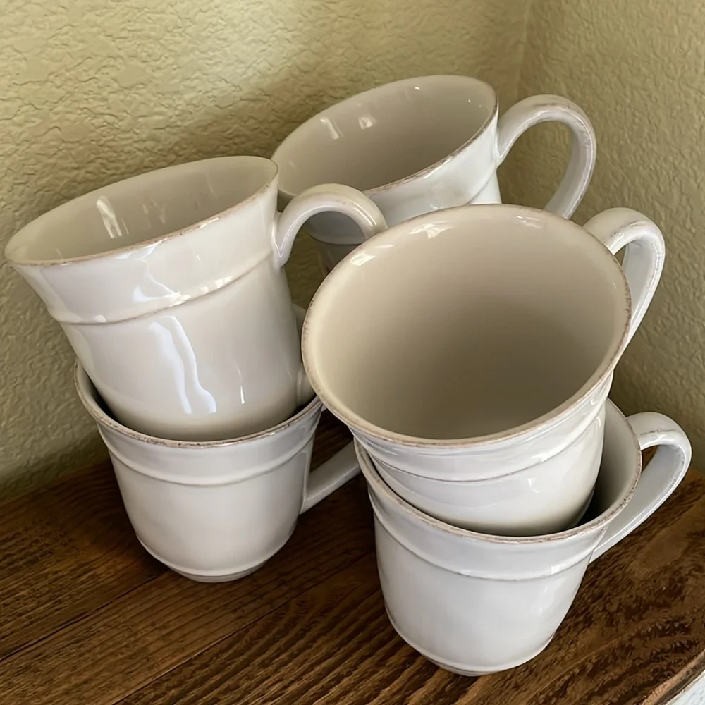 NWOT Pottery Barn Set-of-6 Cambria Handcrafted Stoneware Mugs, color Stone - Picture 10 of 11